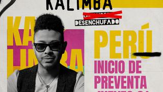 Kalimba vuelve a Perú para presentar por primera vez su show ‘Desenchufado’ en una gira que lo llevará por varias ciudades