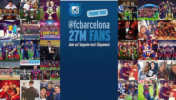 Barcelona celebra 3 años en Instagram con 27 millones de fans