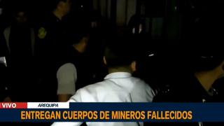 Arequipa: entregan a sus familiares los cuerpos de mineros fallecidos en incendio de la mina Esperanza I 