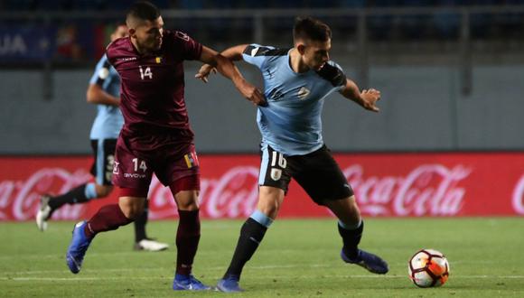 Uruguay igualó 1-1 ante Venezuela por la primera fecha del Sudamericano Sub 20 Chile 2019 | VIDEO. (Foto: AFP)