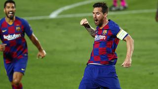 Con Messi como protagonista, las mejores postales del triunfo de Barcelona ante Napoli 