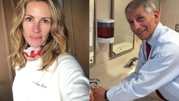 Julia Roberts le presta sus redes al doctor Fauci para dar voz a los expertos del coronavirus. (Foto: Instagram @juliaroberts)