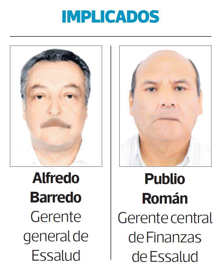 Los implicados en el caso.