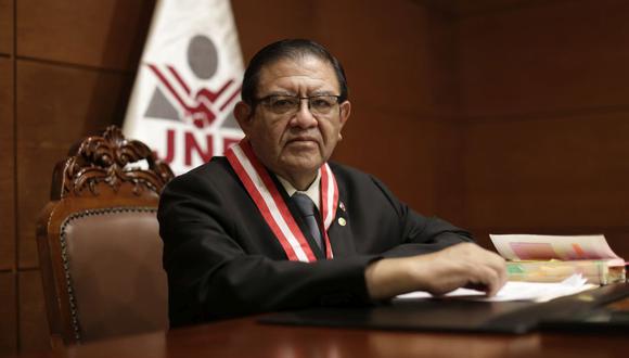 Jorge Salas Arenas, presidente del JNE, fue denunciado constitucionalmente por el congresista Alejandro Cavero. (Foto: Anthony Niño de Guzmán / GEC)