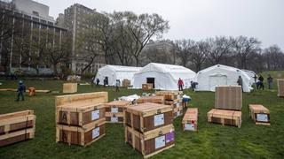 Hospital de emergencia del Central Park cerrará ante caída de casos de coronavirus en Nueva York | FOTOS