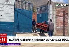 Huánuco: asesinan a madre de familia en la puerta de su casa | VIDEO