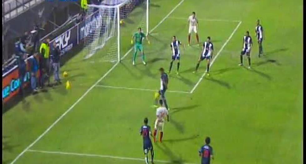 La jugada del polémico gol anulado a Hernán Rengifo en el Alianza Lima vs Universitario (Foto: captura)