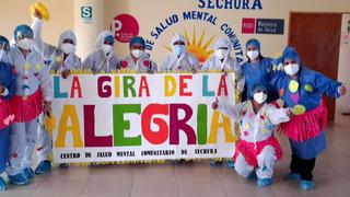 Piura: centro de salud mental realizó “gira de la alegría” para llevar diversión a los médicos que atienden a pacientes con coronavirus | FOTOS