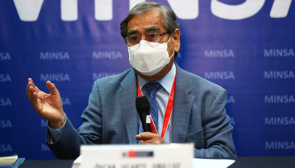 El ministro de Salud enfatizó que estas manifestaciones pueden “llevar a frenar la reducción” de la segunda ola de contagios. (Foto: El Comercio)