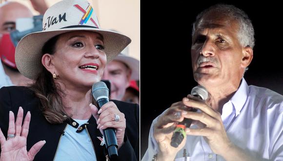Xiomara Castro y Nasry Asfura son los principales candidatos a la presidencia de Honduras. (Getty Images).