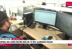 SAMU: Central de emergencias ha recibido más de 72 mil llamadas falsas en lo que va del año