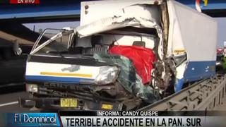 Lurín: joven conductor murió en choque de camión y tráiler