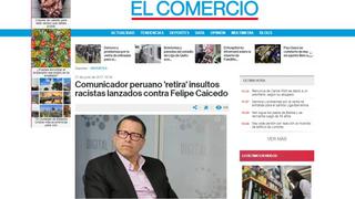 Butters retiró sus comentarios racistas: Así informó la prensa ecuatoriana