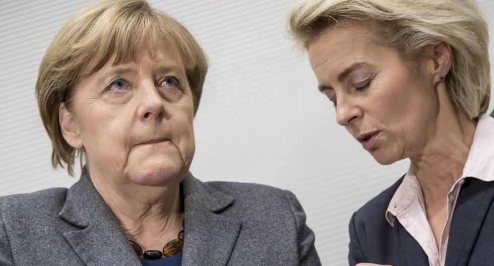 Angela Merkel y Ursula von der Leyen. (Foto: EFE)