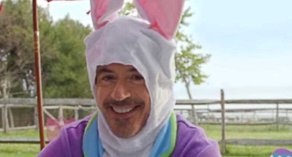 Robert Downey Jr. se convirtió en un tierno conejo de Pascua y es toda una sensación en YouTube. (Foto: Captura YouTube)