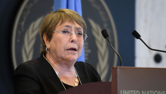 Michelle Bachelet  condenó los discursos de odio y discriminación “inaceptables en cualquier sociedad democrática” y expresó que las decisiones de los entes electorales deben respetarse y asumirse. (Foto: AFP)