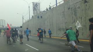 Skaters invadieron Vía Expresa desde Cercado hasta Miraflores