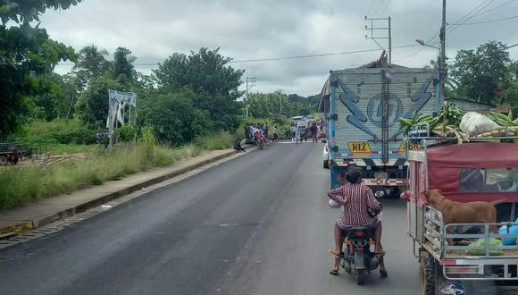 Bloqueo en carretera Interoceánica en Madre de Dios: Foto: Radio Madre de Dios