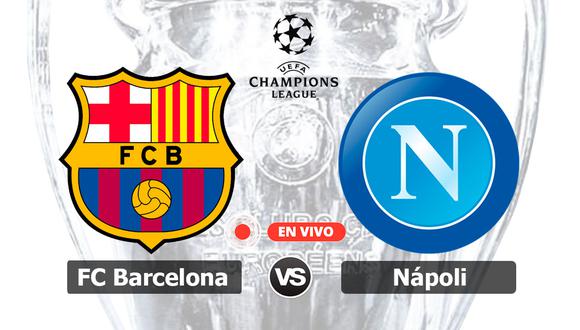 La llave está abierta. Barcelona y Napoli definen la clasificación a cuartos de final en el Camp Nou. ¿Quién seguirá en carrera? | Foto: Composición