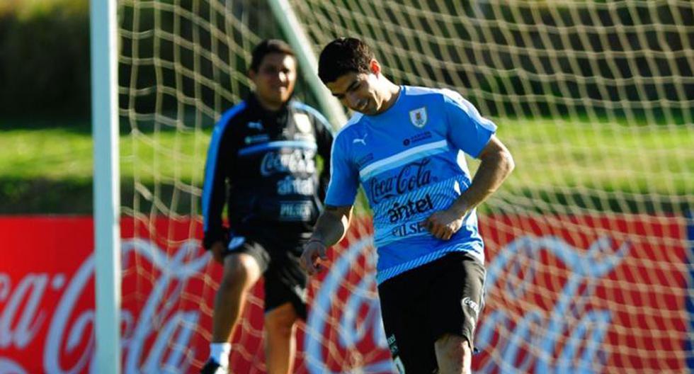 Luis Suárez volvió a los entrenamiento bajo el mando de Oscar Tabárez en el Complejo Celeste | Foto: Ovación Uruguay