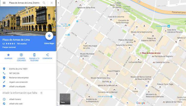 Conozca qué sucede con la información que le proporciona a Google Maps. (Foto: Google Maps)