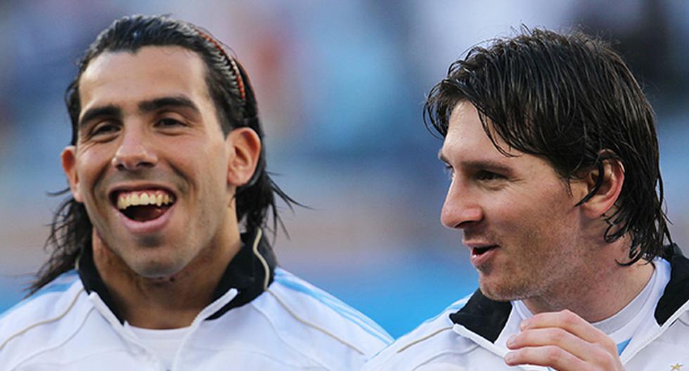 Carlos Tévez se deshizo en elogios a Lionel Messi, por su estilo de juego. (Foto: Getty Images)