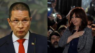 Venezuela condena el “nefasto ataque” contra Cristina Kirchner