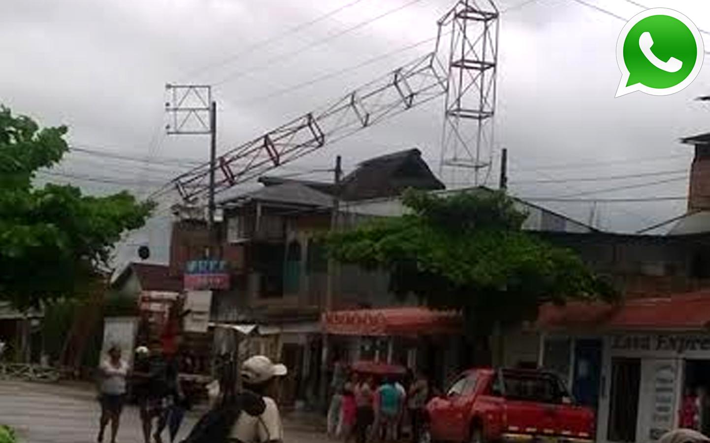 Vía WhatsApp: antena de televisión se desplomó en Ucayali - 1