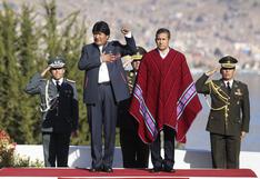 Evo Morales agradece a Ollanta Humala ''apoyo'' de Perú a mar de Bolivia