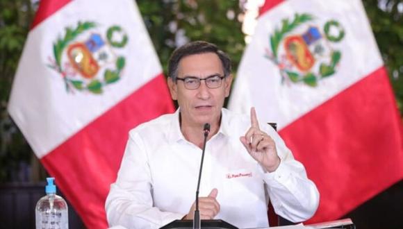 El presidente Martín Vizcarra brindó detalles de sus conversaciones con líderes del mundo sobre el coronavirus. (Presidencia del Perú).