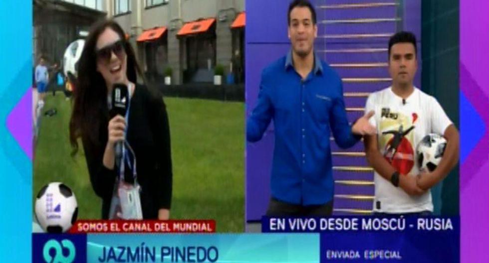 Reacción de Gerson Taype durante enlace en vivo de Jazmín Pinedo no pasó desapercibido por los televidentes. (Foto: Captura Latina)