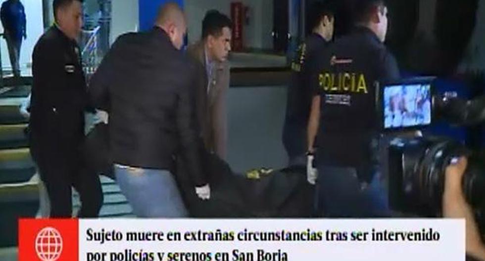 Investigan extraña muerte de hombre tras intervención de serenos y policías en San Borja. (América TV)