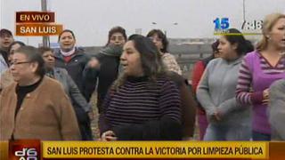 Vecinos de San Luis piden a La Victoria que limpie sus calles