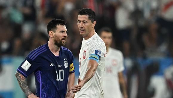 Mira lo que dijo Robert Lewandowski sobre la conversación que sostuvo con LIonel Messi luego del Polonia vs. Argentina de Qatar 2022. (Foto: REUTERS)