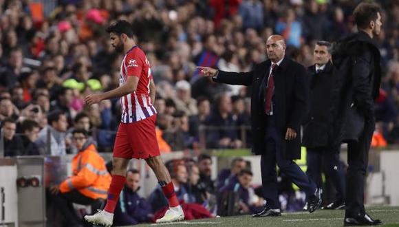 Diego Simeone y Diego Costa. (Foto: AP)