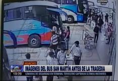 Pasamayo: las últimas imágenes del bus antes de fatal accidente
