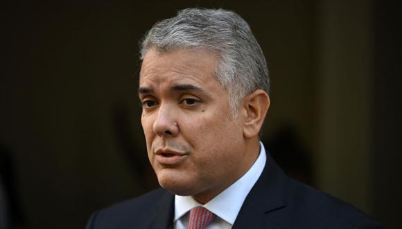 El presidente de Colombia Iván Duque. (JUSTIN TALLIS / AFP).