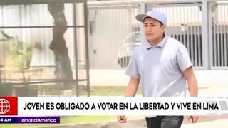 Elecciones 2018: joven es obligado a votar en La Libertad pese a vivir en Lima