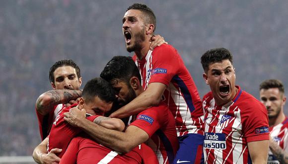 Atlético de Madrid venció con autoridad a Marsella y se quedó con el trofeo europeo. El francés Antoine Griezmann marcó un doblete. (Foto: EFE)