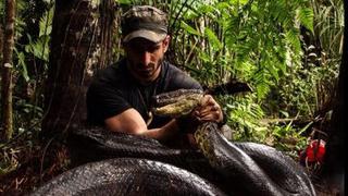 YouTube: se deja tragar por una anaconda en un documental