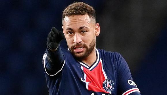 Neymar se lesionó en el partido ante Caen por la Copa de Francia y no jugó la ida ante Barcelona. (Foto: AFP)