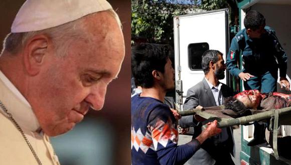 El papa Francisco "encomendó las almas de los fallecidos" del atentado en Afganistán "a la misericordia del Todopoderoso".