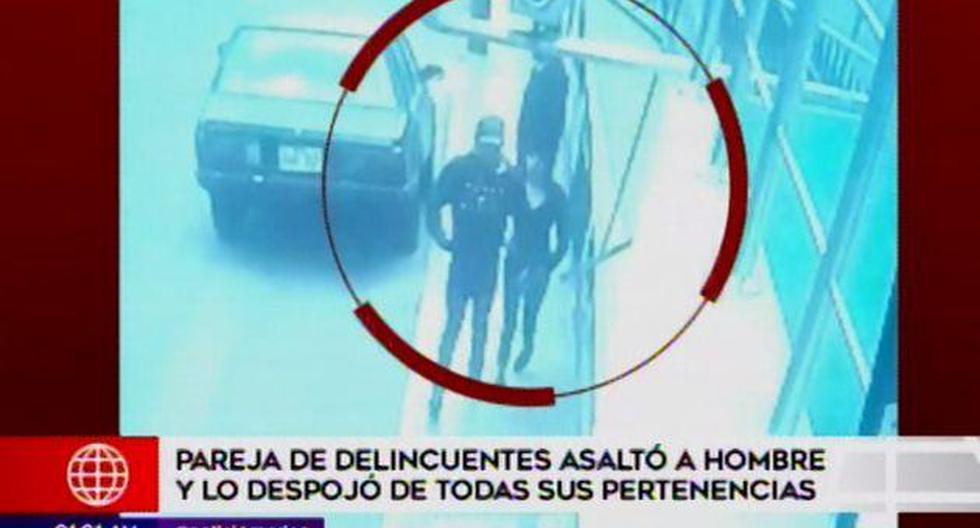 Los delincuentes fueron captados por una cámara. (Foto: Captura/América Noticias)