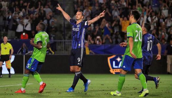 Zlatan Ibrahimovic hizo que Galaxy le de vuelta al partido ante Seattle Sounders. (Foto: @Galaxy)