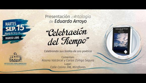 Presentan el poemario "Celebración del tiempo"de Eduardo Arroyo