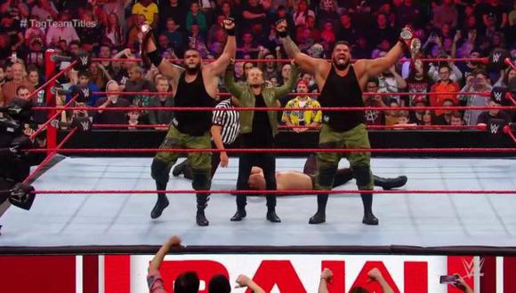 WWE Raw en el Mancherster Arena con AOP como nuevos campeones. (Foto: WWE)