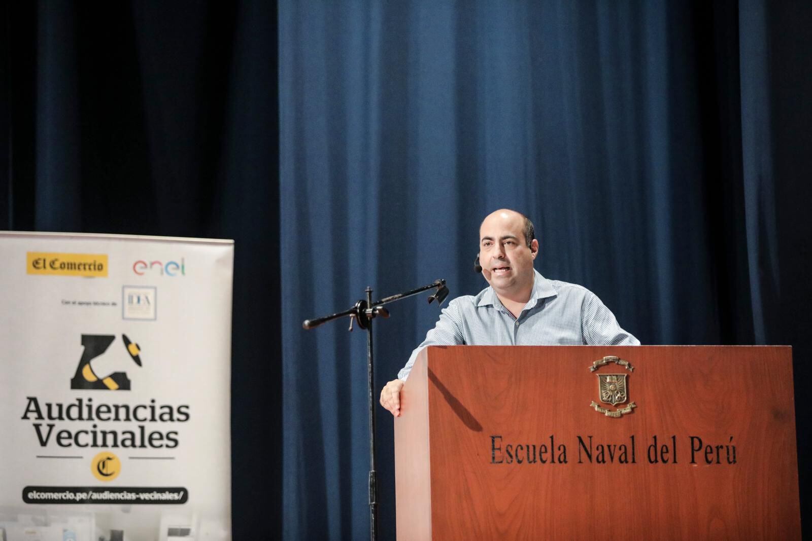 Pedro Spadaro es el primer alcalde provincial que participa en la jornada de democracia participativa organizada por El Comercio.