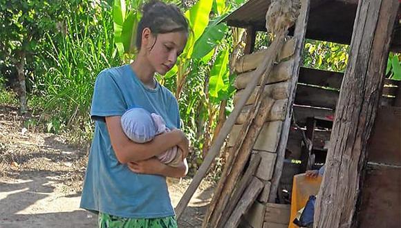 Patricia Aguilar fue hallada con una bebé de un mes que se presume es la hija que ha tenido con el peruano Félix Manrique. (Foto: EFE)