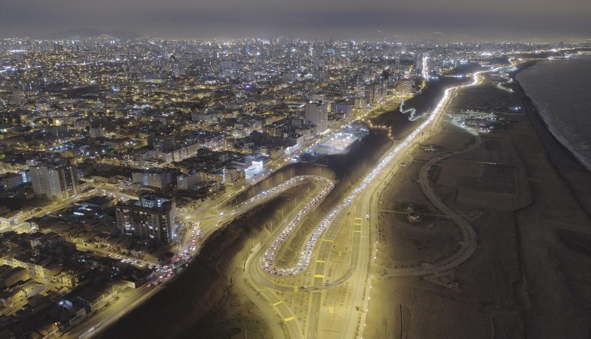 El distrito de San Miguel, captado desde el ojo de un dron.