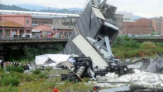 Las impactantes fotos de la tragedia en una autopista de Génova